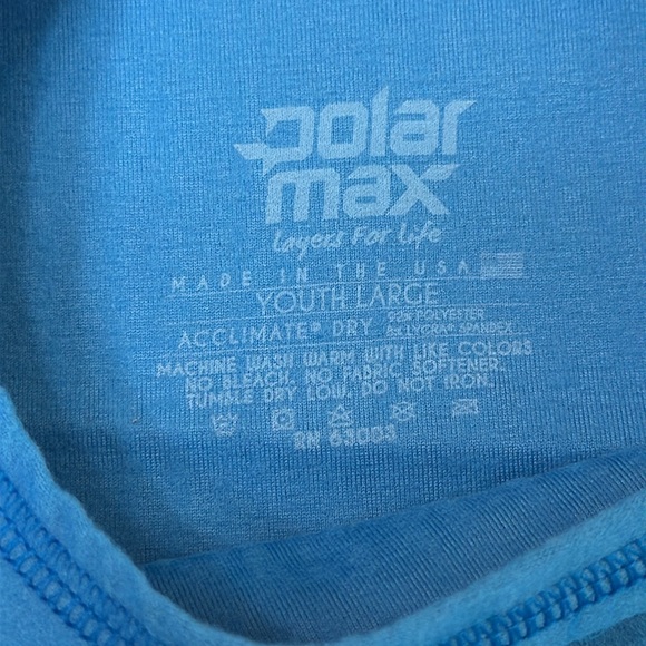 PolarMax BASELAYER QUATTRO FLEECE  CREW top - Polar Blue - Picture 5 of 9